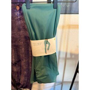 Womens High Waisted Flare Leggings With Ruched Waistband Green S - A New Day™